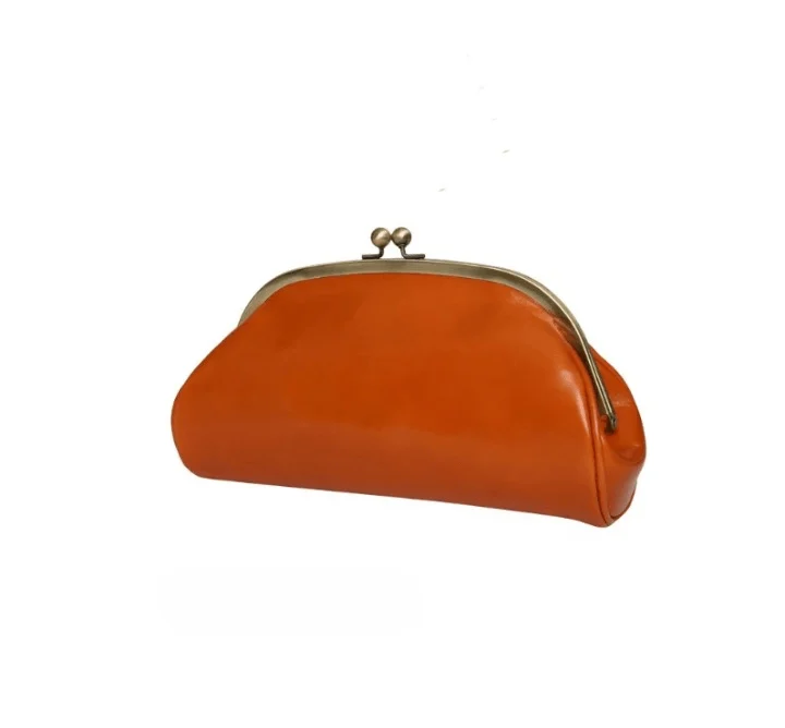 Aki Vintage Faux Leather Coin Clutch Bag - Glova