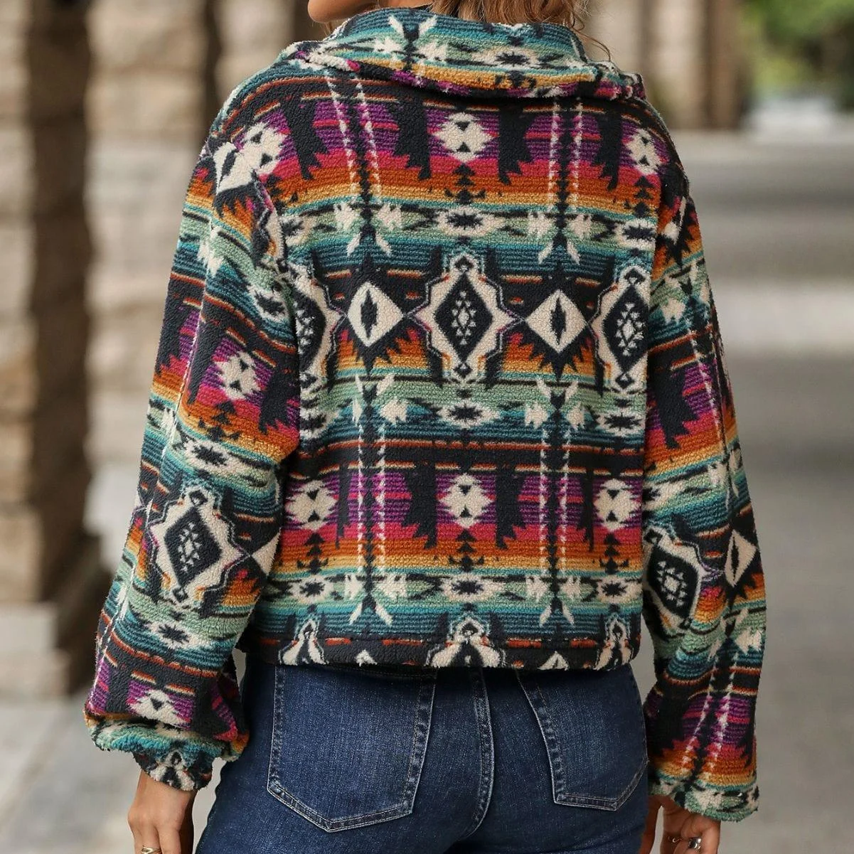 Alessia Aztec Print Jacket - Glova