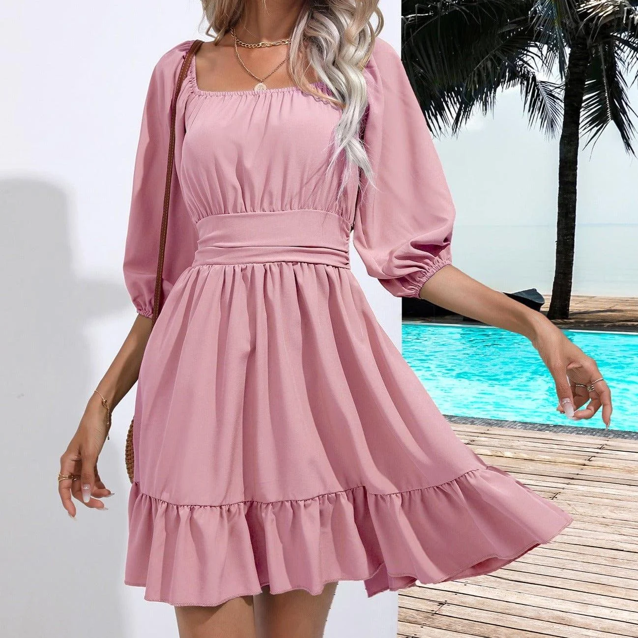 Alexis Boho Mini Dress - Glova