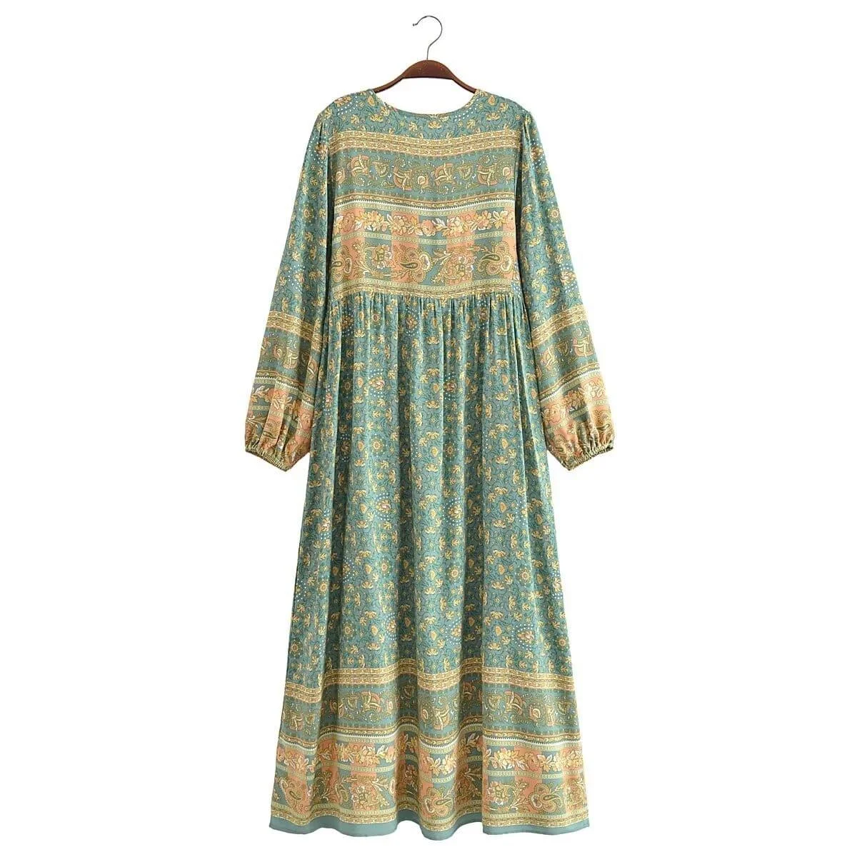 Alice Long Sleeve Boho Maxi Dress - Glova