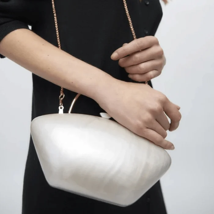 Alicja Pearlescent Acrylic Evening Bag - Glova