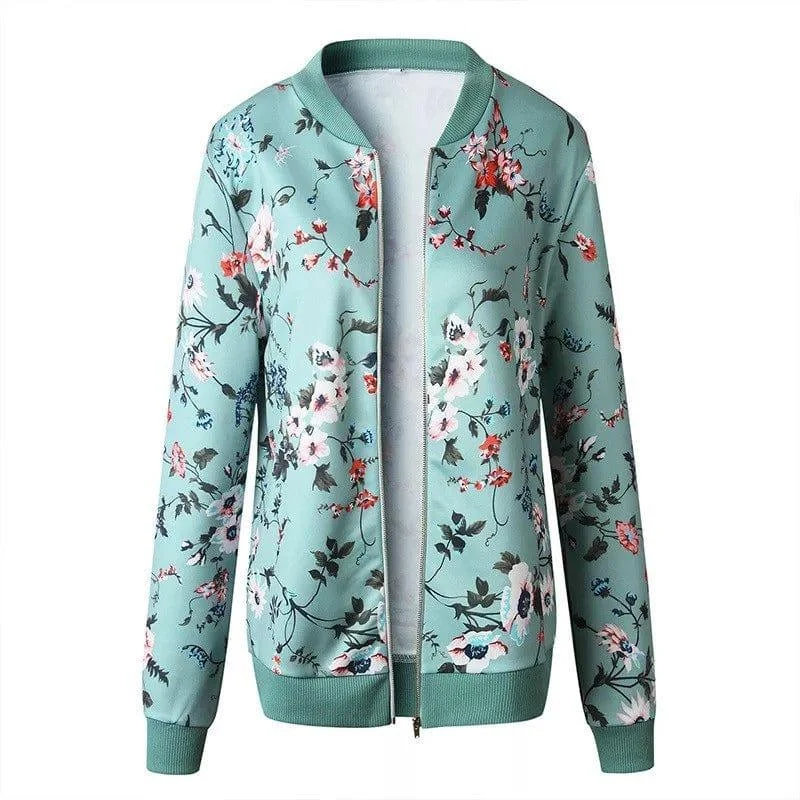 Alisha Floral Bomber Jacket - Glova