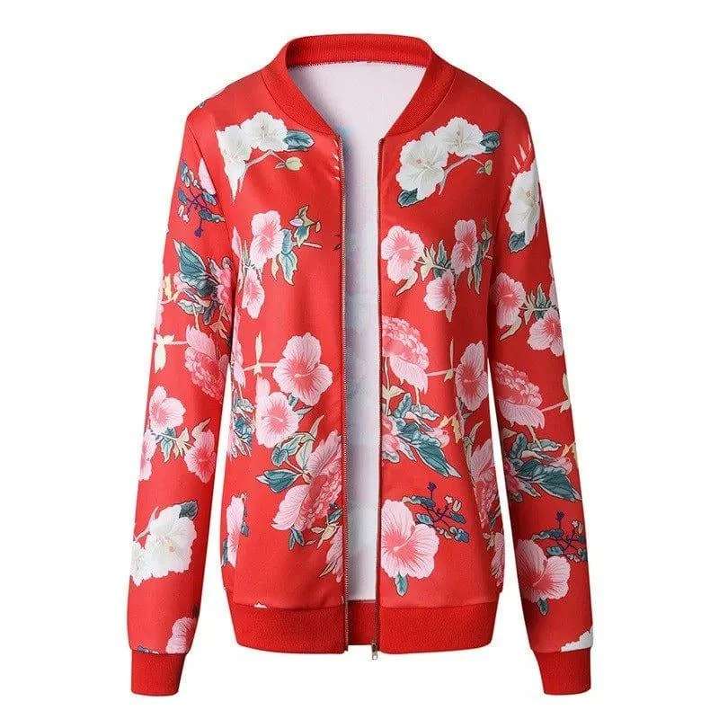 Alisha Floral Bomber Jacket - Glova