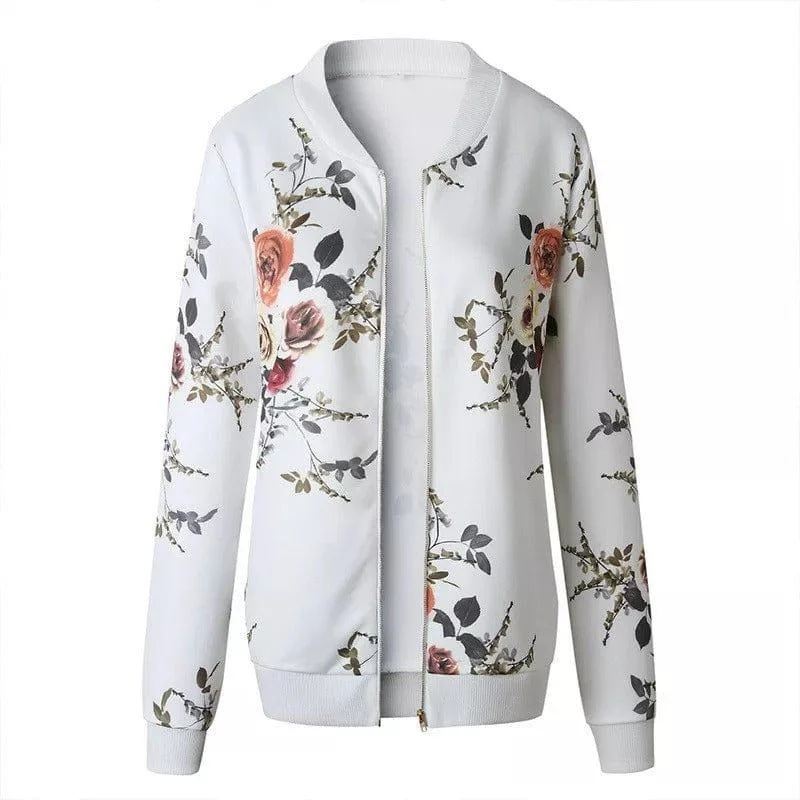 Alisha Floral Bomber Jacket - Glova