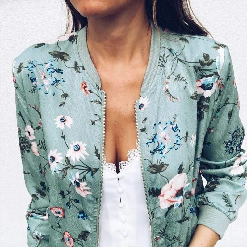 Alisha Floral Bomber Jacket - Glova