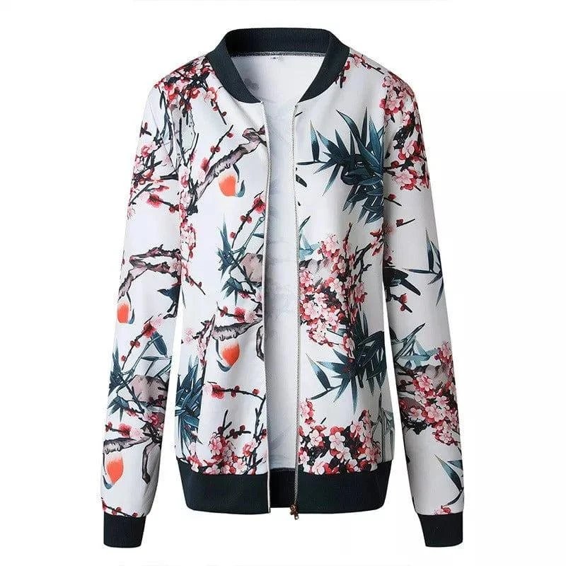 Alisha Floral Bomber Jacket - Glova