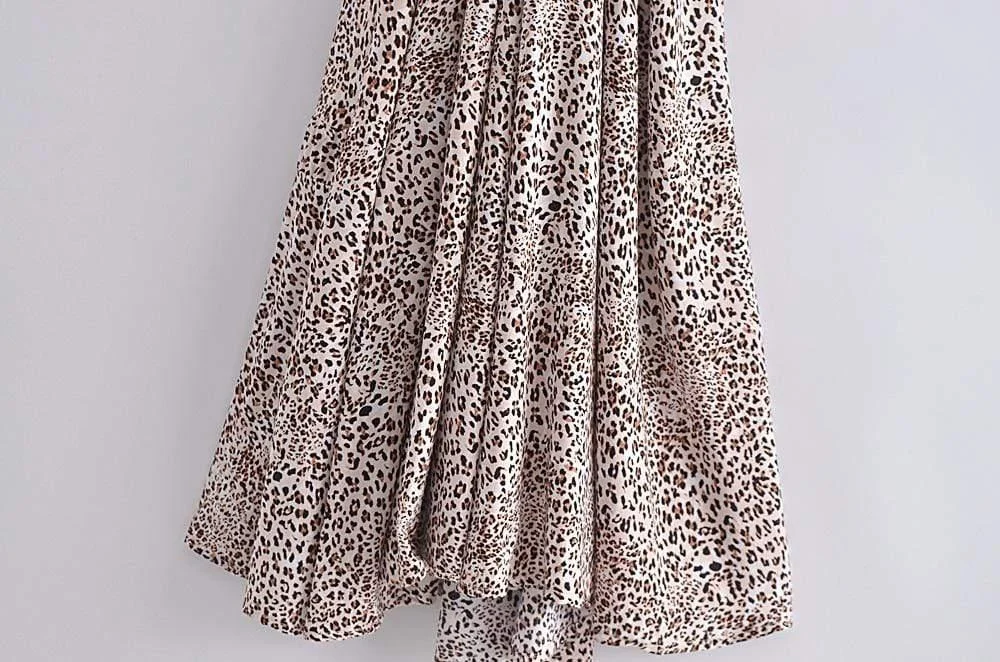 All-Over Animal Print Maxi Dress - Glova