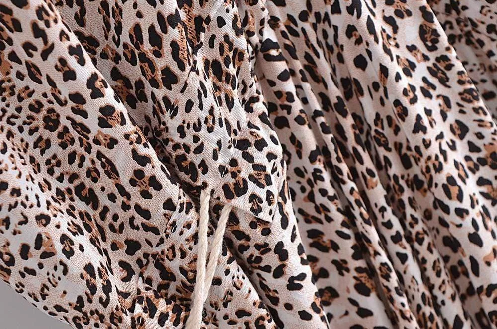 All-Over Animal Print Maxi Dress - Glova