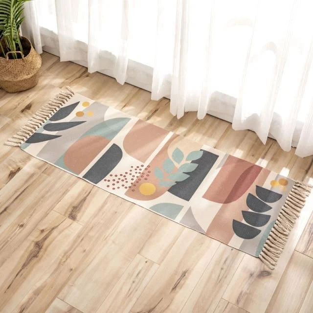 All-Over Geometric Print Rug - Glova