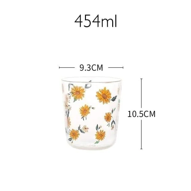 All-Over Sunflower Glass Three Piece Set - Glova