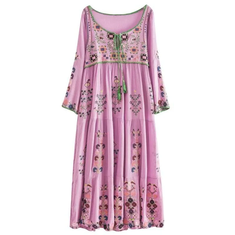 Alsephina Embroidered Dress - Glova