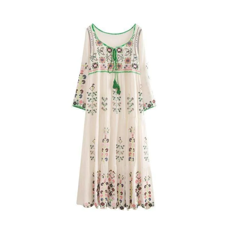 Alsephina Embroidered Dress - Glova