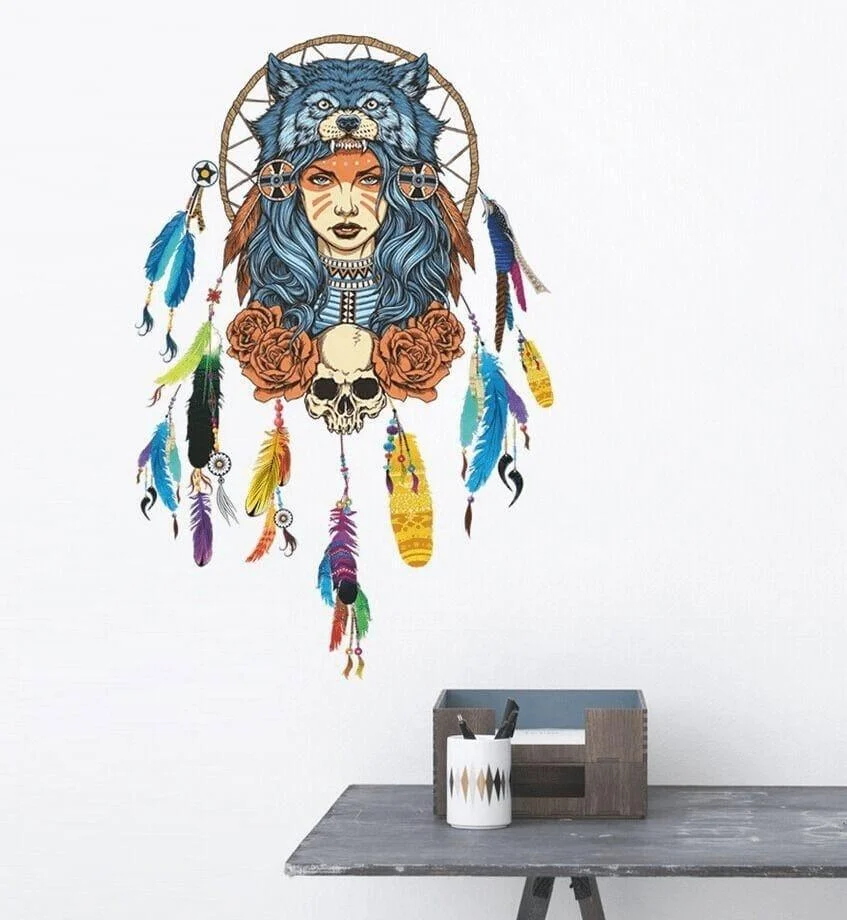 Alternative Wolf Girl Wall Sticker - Glova