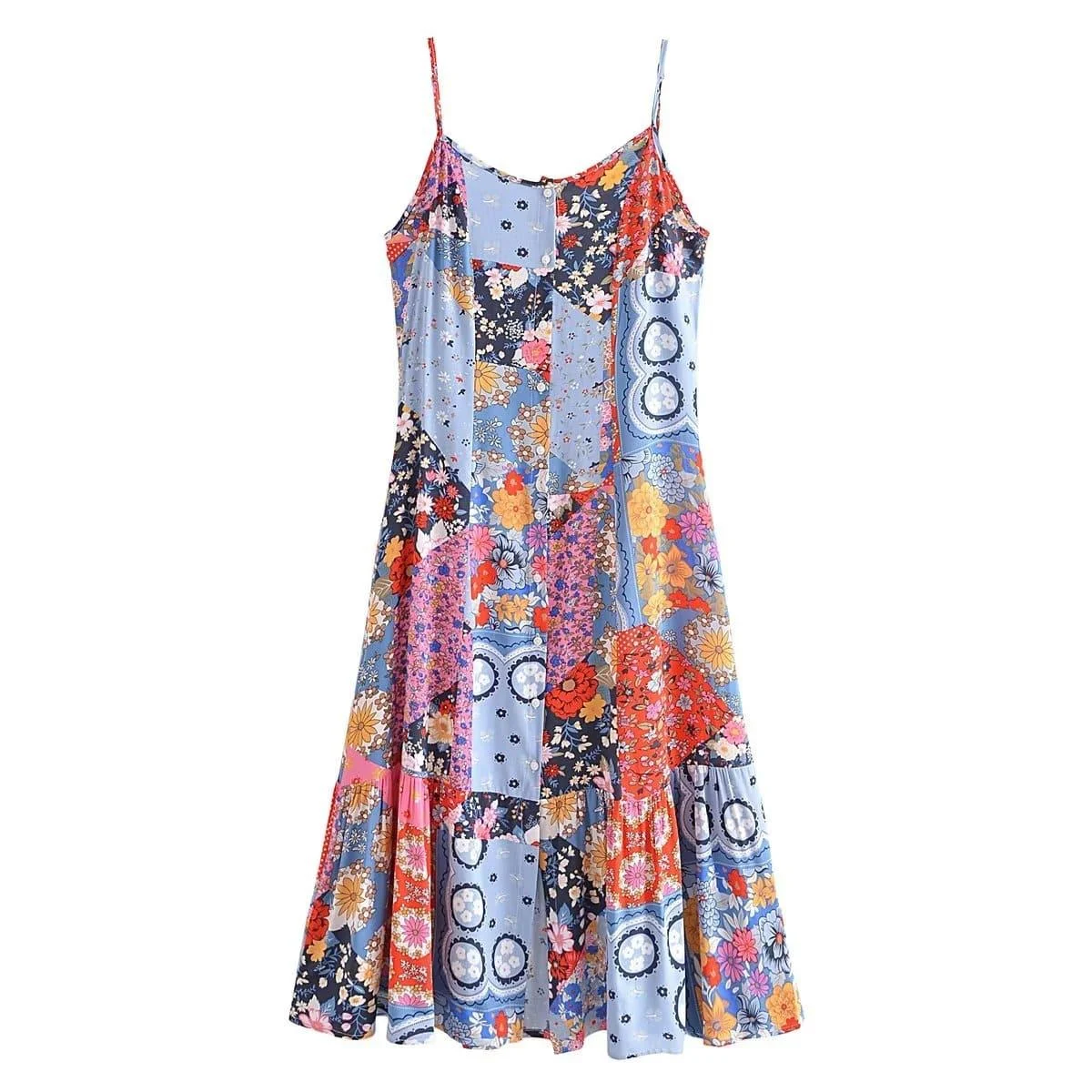 Amabel Boho Midi Dress - Glova