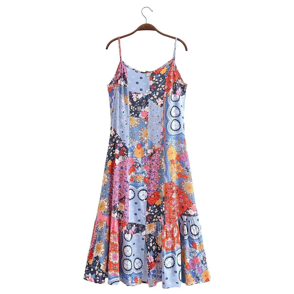 Amabel Boho Midi Dress - Glova