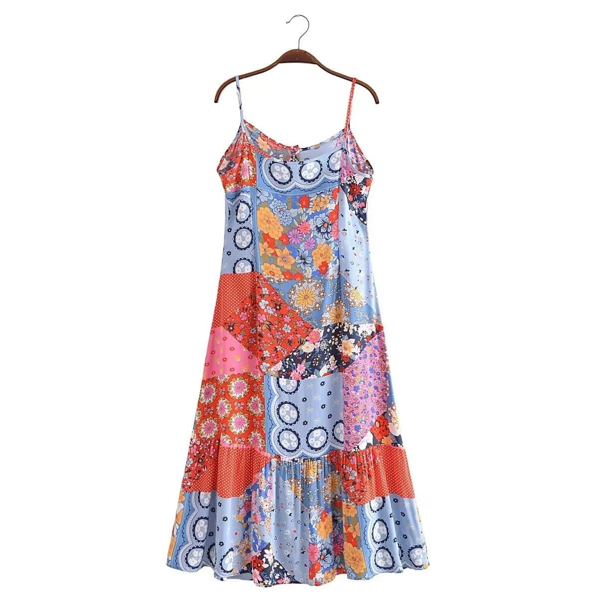 Amabel Boho Midi Dress - Glova