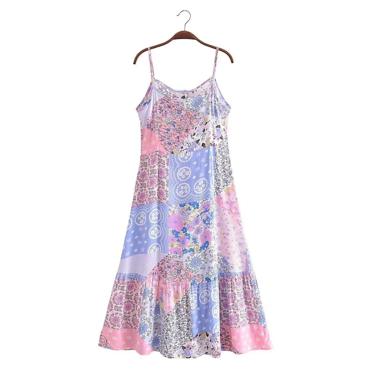 Amabel Boho Midi Dress - Glova