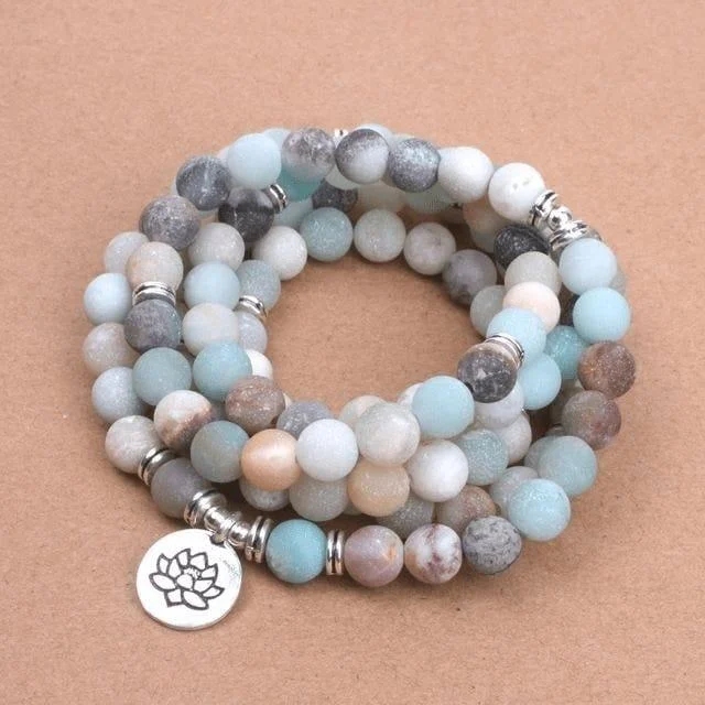 Amazonite Matte Mala Bracelet - Glova