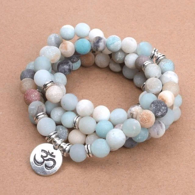 Amazonite Matte Mala Bracelet - Glova