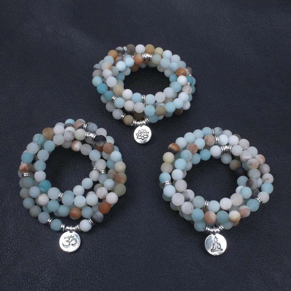 Amazonite Matte Mala Bracelet - Glova