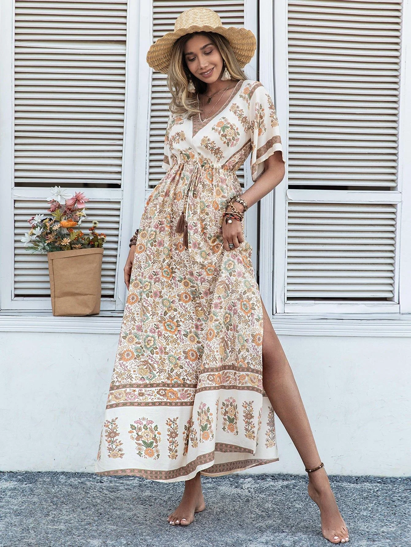 Amelia Boho Maxi Dress - Glova