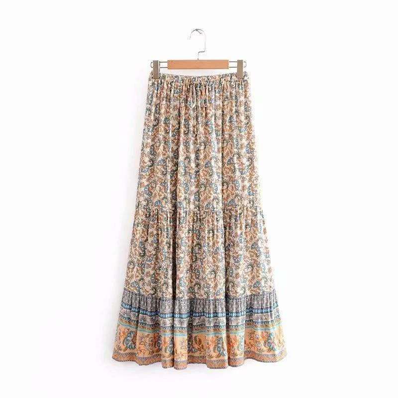 AMELIE BOHO MIDI SKIRT - Glova