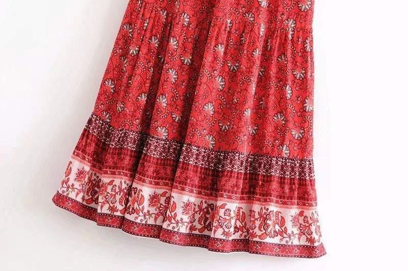 AMELIE BOHO MIDI SKIRT - Glova