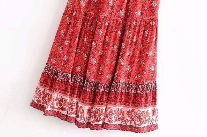 AMELIE BOHO MIDI SKIRT - Glova