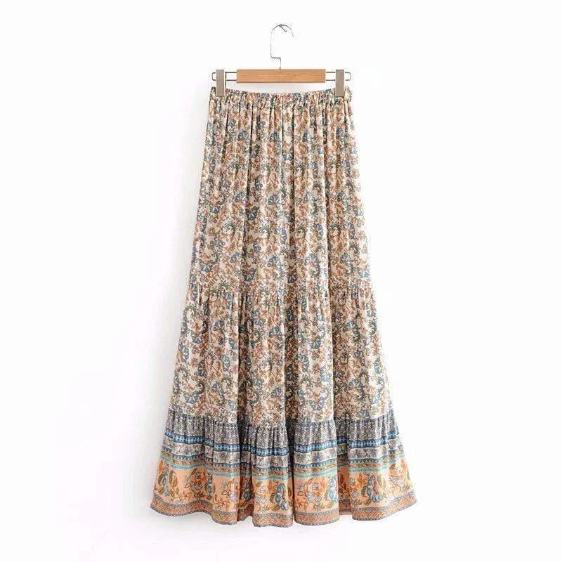 AMELIE BOHO MIDI SKIRT - Glova