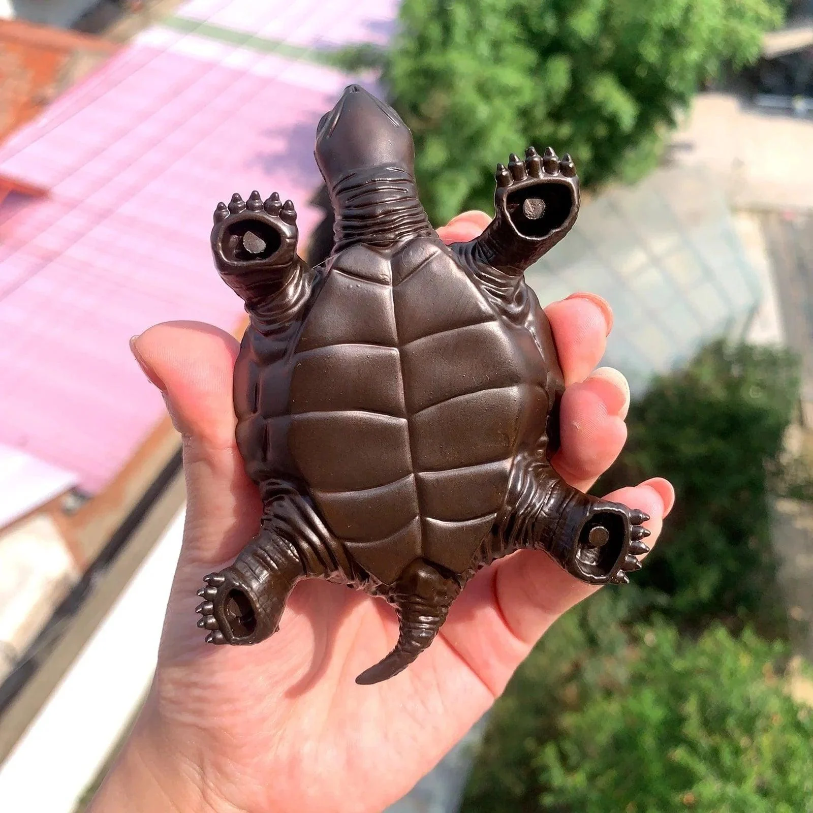 Amethyst Cluster Turtle - Glova