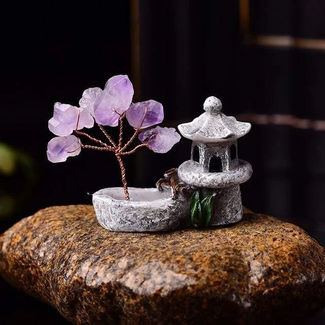 Amethyst Crystal Gem Tree - Glova