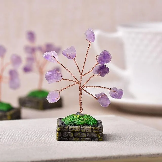 Amethyst Crystal Gem Tree - Glova