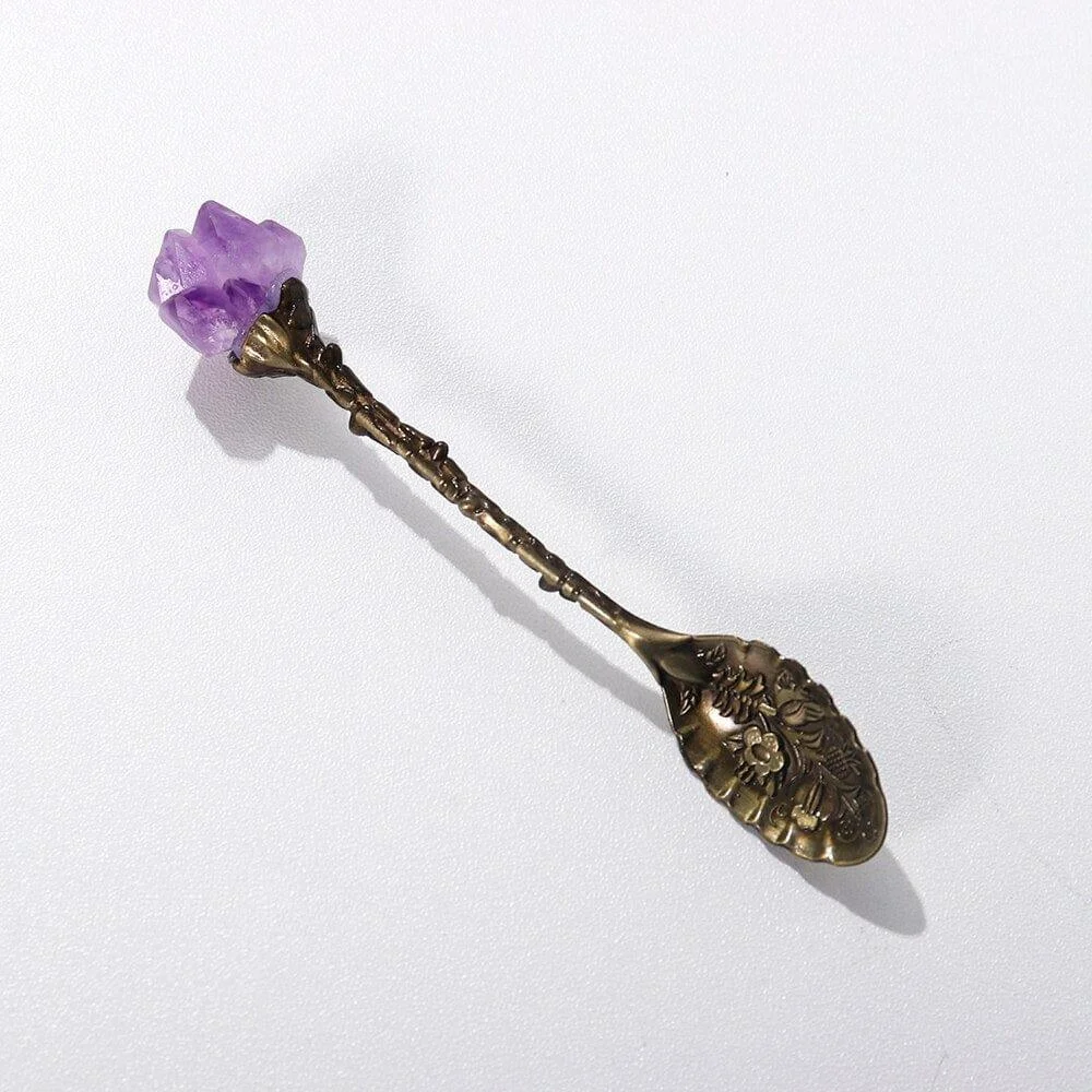 Amethyst Crystal Teaspoon - Glova