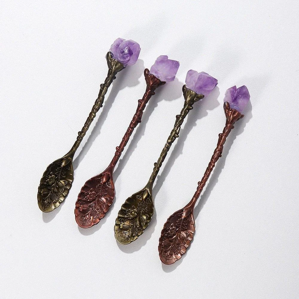 Amethyst Crystal Teaspoon - Glova