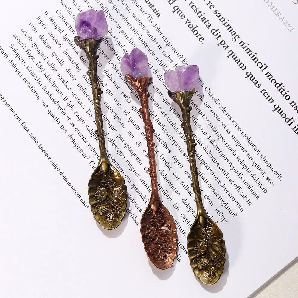 Amethyst Crystal Teaspoon - Glova