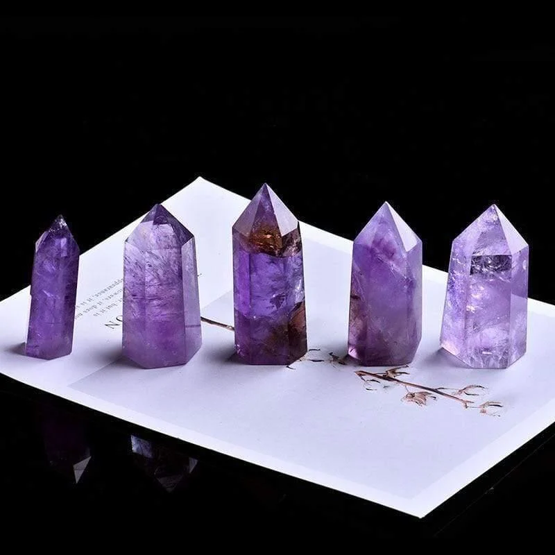 Amethyst Quartz Crystal Wand - Glova