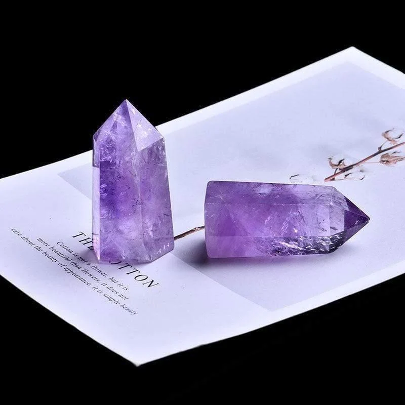 Amethyst Quartz Crystal Wand - Glova