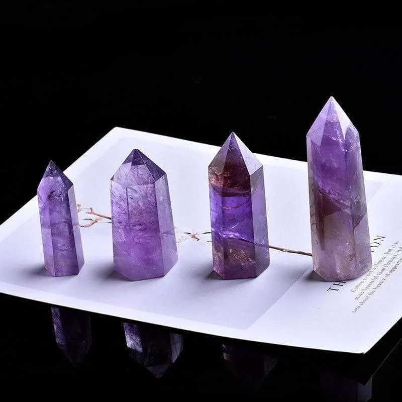 Amethyst Quartz Crystal Wand - Glova