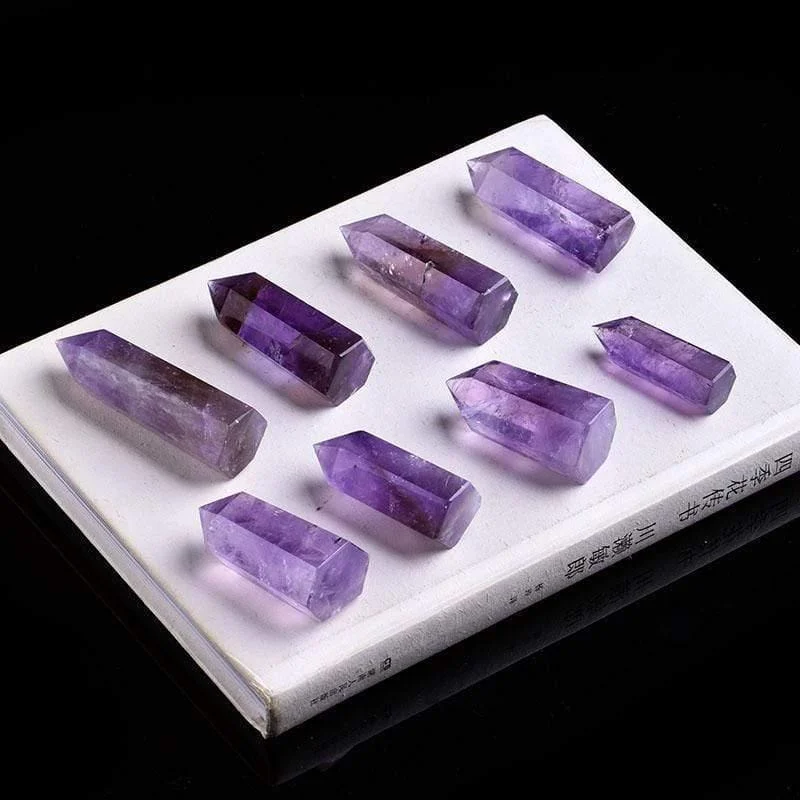 Amethyst Quartz Crystal Wand - Glova