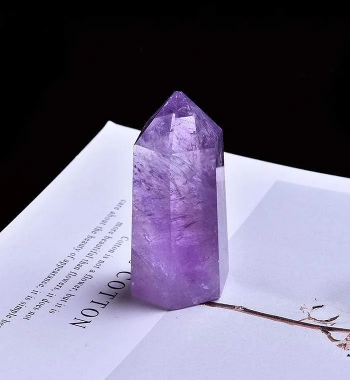 Amethyst Quartz Crystal Wand - Glova