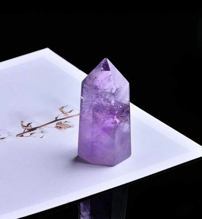 Amethyst Quartz Crystal Wand - Glova