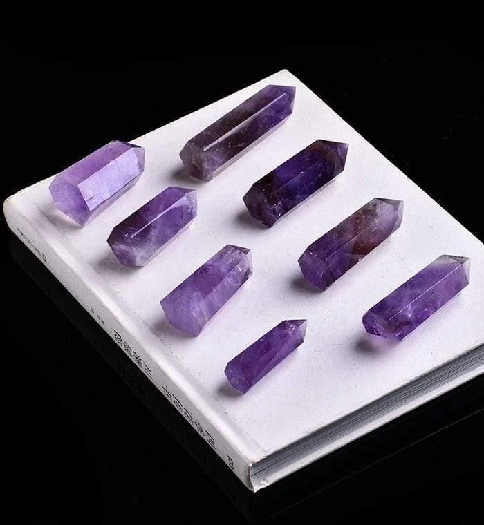 Amethyst Quartz Crystal Wand - Glova