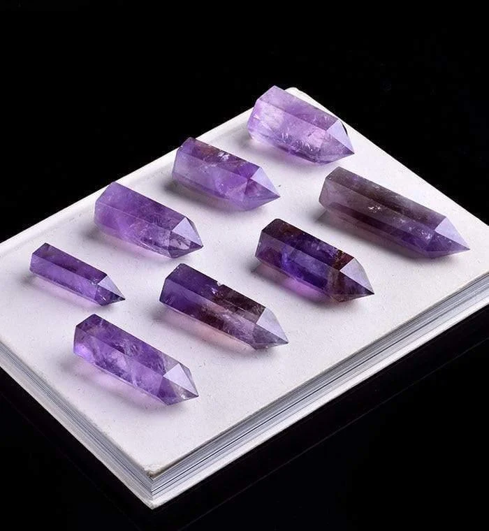 Amethyst Quartz Crystal Wand - Glova