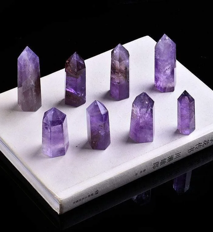 Amethyst Quartz Crystal Wand - Glova