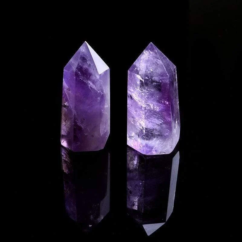 Amethyst Quartz Crystal Wand - Glova