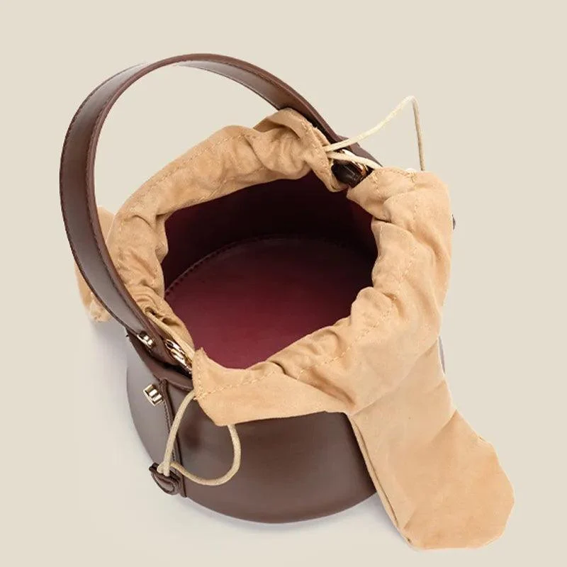 Anais Bow Top Bucket Tote - Glova