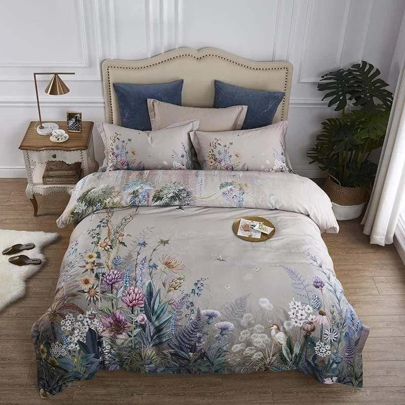 Ancient Garden Duvet Cover Set (Egyptian Cotton) - Glova