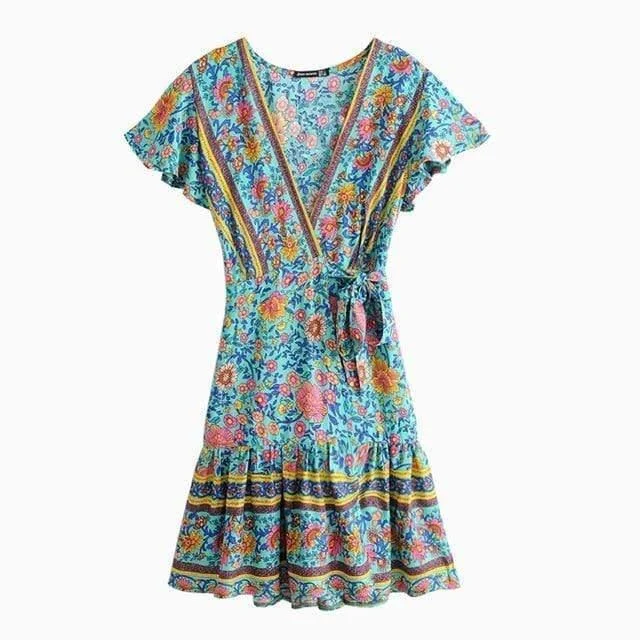 Anemone Floral Mini Dress - Glova