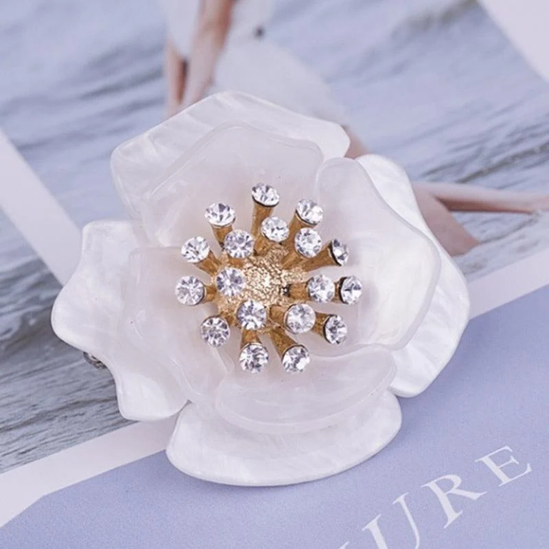 Anemone Resin Statement Flower Cocktail Rings - 11 colors - Glova