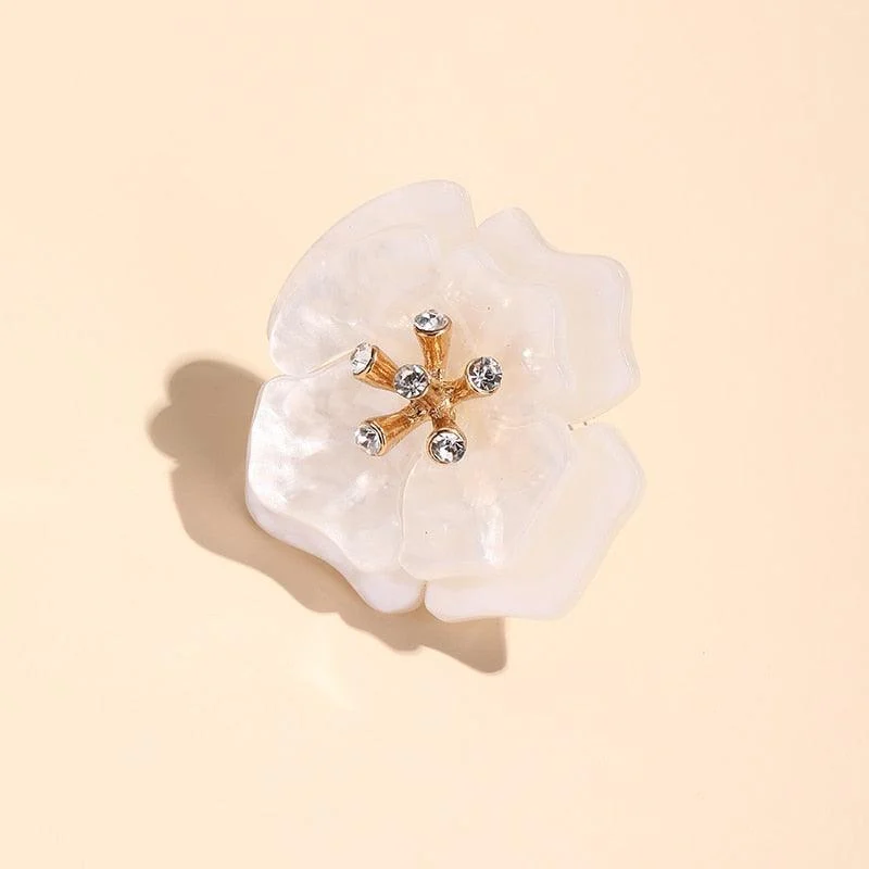 Anemone Resin Statement Flower Cocktail Rings - 11 colors - Glova